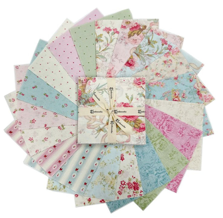 Clothworks - Charlotte 5" Squares 42 pcs