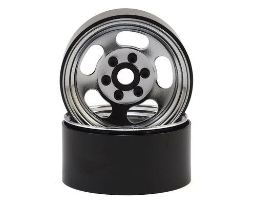 SSD RC Slot 1.9" Steel Beadlock Wheels (Chrome)