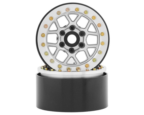 SSD RC 1.9" Boxer Beadlock Wheels (Silver)