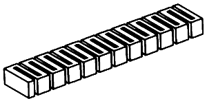 Woodland Scenics ST14407B Sub Terrain, Bulk Riser, 1"