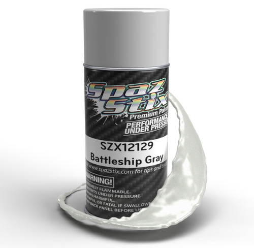 Spaz Stix Battleship Gray Aerosol Paint, 3.5oz Can