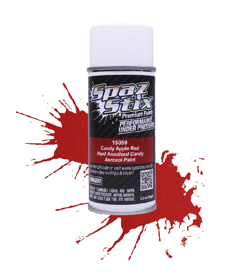 Spaz Stix SZX15059 Candy Apple Red Aerosol Paint, 3.5oz Can