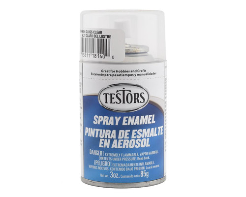 Testors High Gloss Clear Enamel Spray Paint 3oz