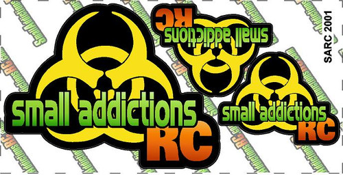 Small Addictions RC Printed Decal Sheet