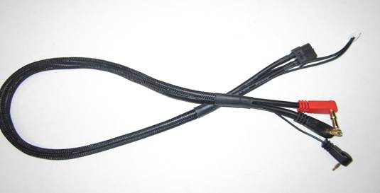 XT60 2S Charge Cable w/4mm & 5mm Bullet Connector (2') (iCharger/iSDT)