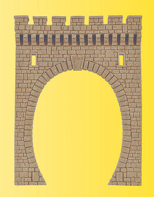 Vollmer 48600 N Scale Single-Track Tunnel Portal -- 2-1/8 x 2-13/16" 5.4 x 7.2cm