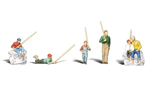 Woodland Scenics A1878 HO Scale Figures - Gone Fishing