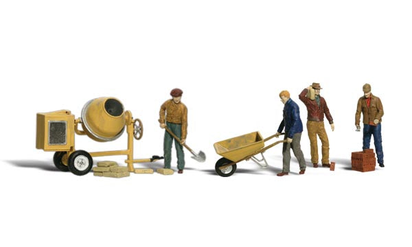 Woodland Scenics A1901 HO Scale Figures - Masonry Workers