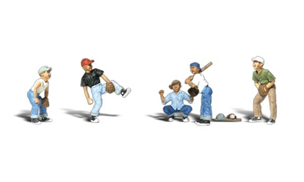 Woodland Scenics A2145 N Scale Figures - Baseball Players 1