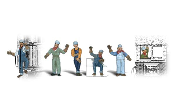 Woodland Scenics A2153 N Scale Figures - Engineers