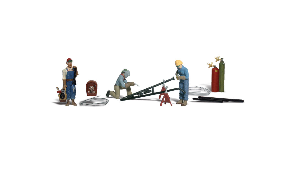 Woodland Scenics A2157 N Scale Figures - Welders & Accessories