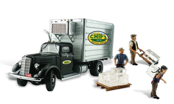 Woodland Scenics AS5557 HO Scale Vehicles - Chip's Ice Truck