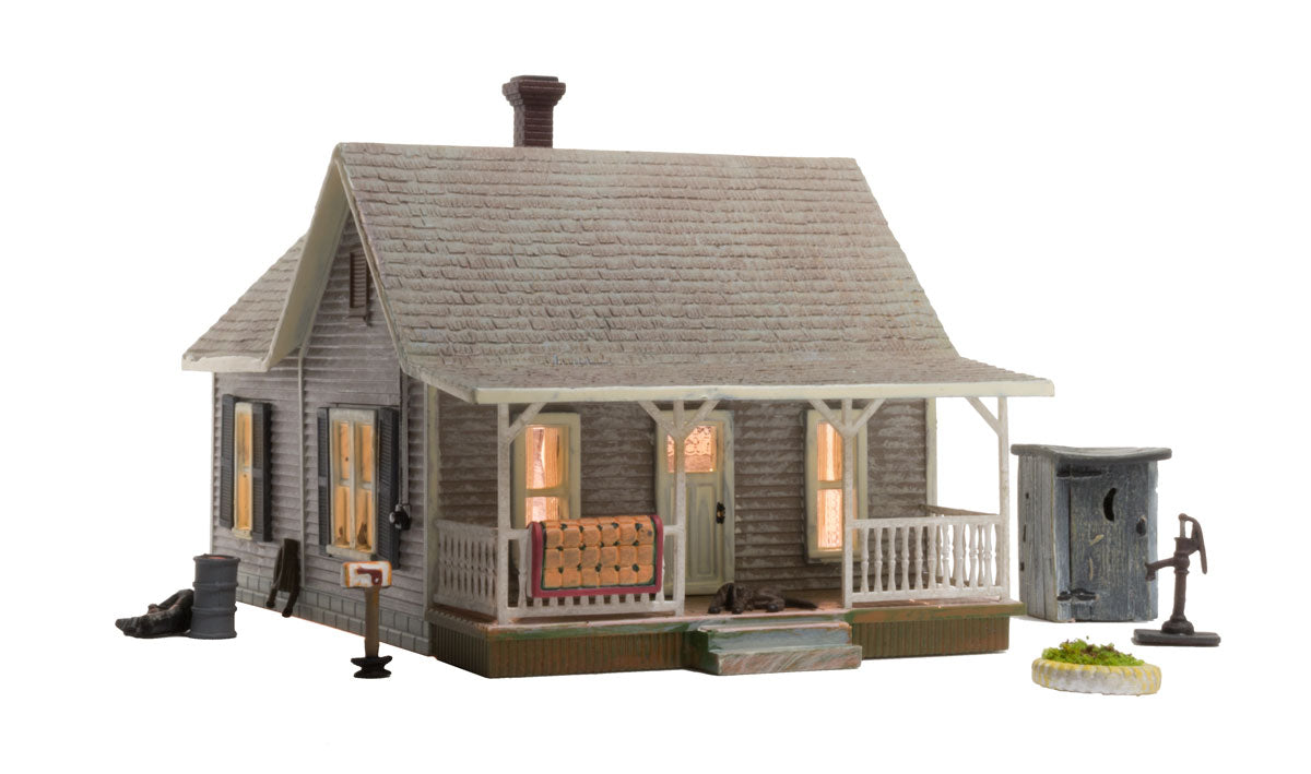 Woodland Scenics BR4933 N Scale Built Up Structure - Old Homestead - LED