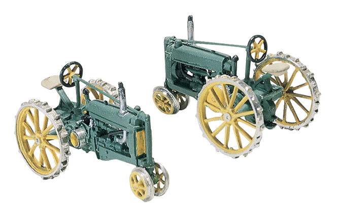 Woodland Scenics D211 HO Scale Scenic Details - 2 Tractors