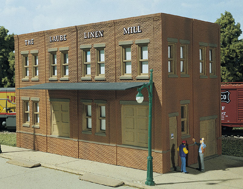 Woodland Scenics DPM 10600 HO Scale Laube's Linen Mill [Building Structure Kit]