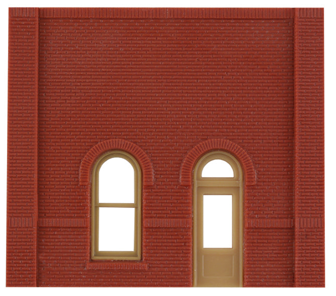 Woodland Scenics DPM 30101 HO Scale Street Level Wall Sections - Arched Entry Door