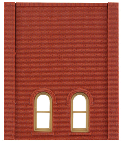 Woodland Scenics DPM 30110 HO Scale Two Story Wall Sections - 2 Low Arched Windows