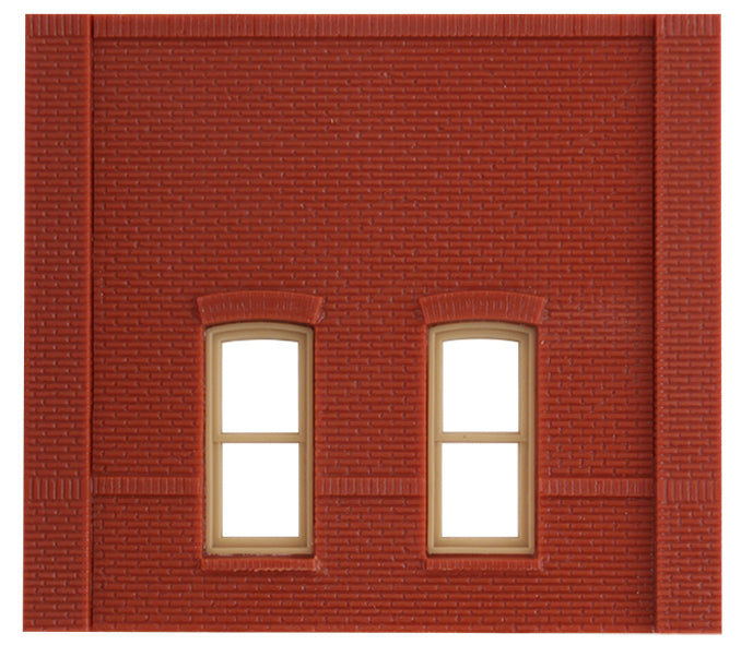 Woodland Scenics DPM 30134 HO Scale Street Level Wall Sections - Rectangle Windows