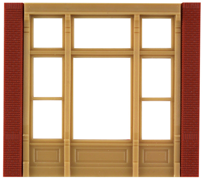 Woodland Scenics DPM 30142 HO Scale Street Level Wall Sections - Victorian Windows
