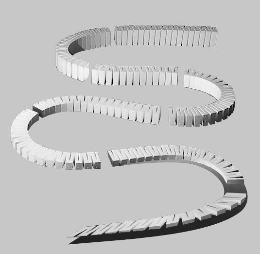 Woodland Scenics ST1410 Sub Terrain, 2% Incline Set