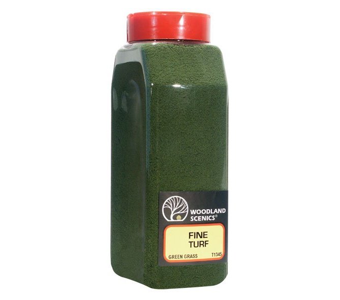 Woodland Scenics T1345 Fine Turf Shaker, Green Grass