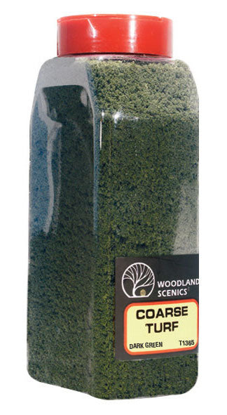 Woodland Scenics T1365 Coarse Turf Shaker, Dark Green (50 cu. in.)