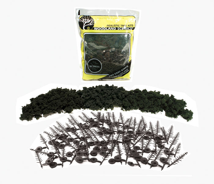 Woodland Scenics TR1105 Conifer Tree Kit, Medium