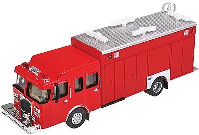 Walthers SceneMaster 13802 HO Hazmat Fire Truck Red