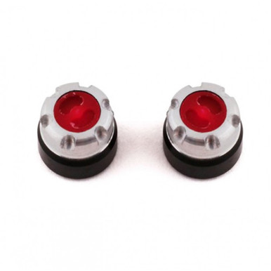 YASSD00437 YEAH RACING SSD Aluminum 1/24 Scale Locking Hubs 2 pcs Red For Axial SCX24